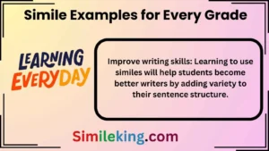 Read more about the article Best Simile Examples for Every Grade<div class="last-updated" style="font-size:14px; font-weight:bold; color:#444; background:#f5f5f5; padding:10px; border-radius:5px; margin-top:10px; margin-bottom:20px;">
                 Last updated: April 30, 2025 at 7:20 am by Charles
            </div>