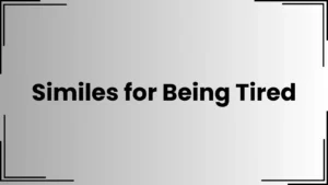 Read more about the article 15+ Similes for Being Tired: Creative Ways to Express Exhaustion<div class="last-updated" style="font-size:14px; font-weight:bold; color:#444; background:#f5f5f5; padding:10px; border-radius:5px; margin-top:10px; margin-bottom:20px;">
                 Last updated: May 14, 2025 at 4:18 pm by Charles
            </div>