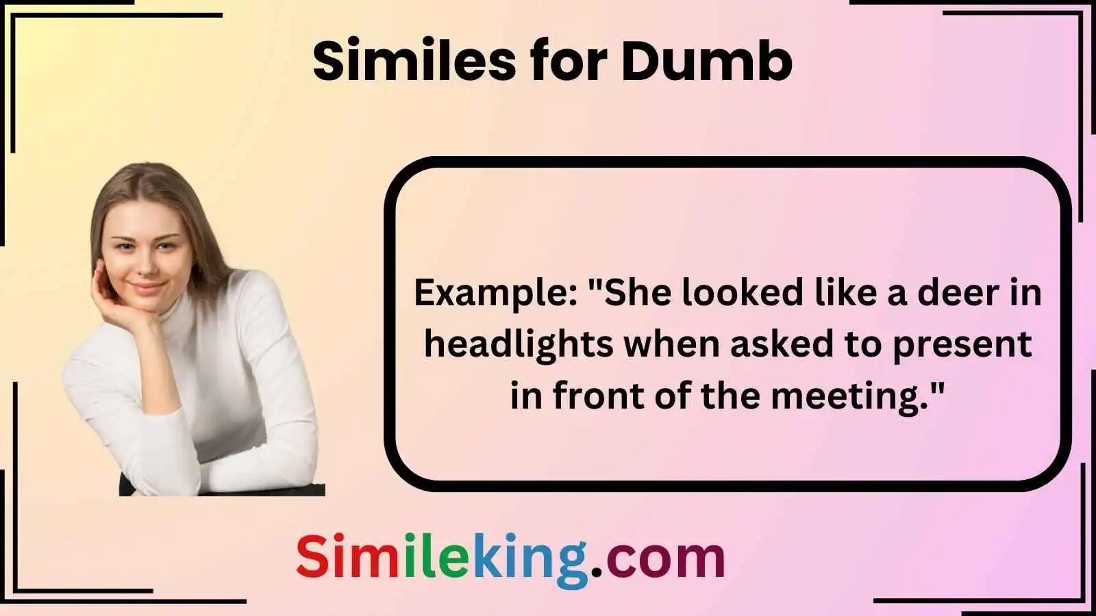 Similes for Dumb