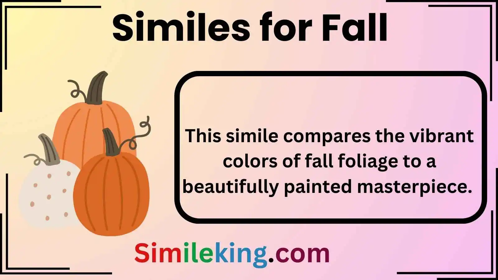Similes for Fall