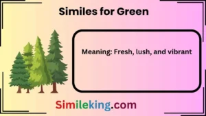 Read more about the article 25+ Similes for Green: Creative Ways to Describe the Color<div class="last-updated" style="font-size:14px; font-weight:bold; color:#444; background:#f5f5f5; padding:10px; border-radius:5px; margin-top:10px; margin-bottom:20px;">
                 Last updated: April 22, 2025 at 5:38 am by Charles
            </div>