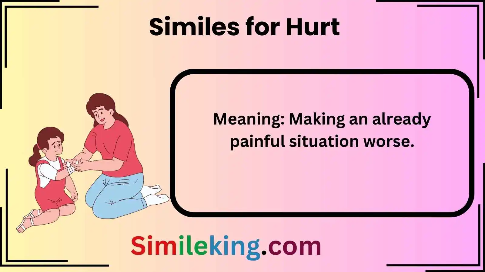 Similes for Hurt