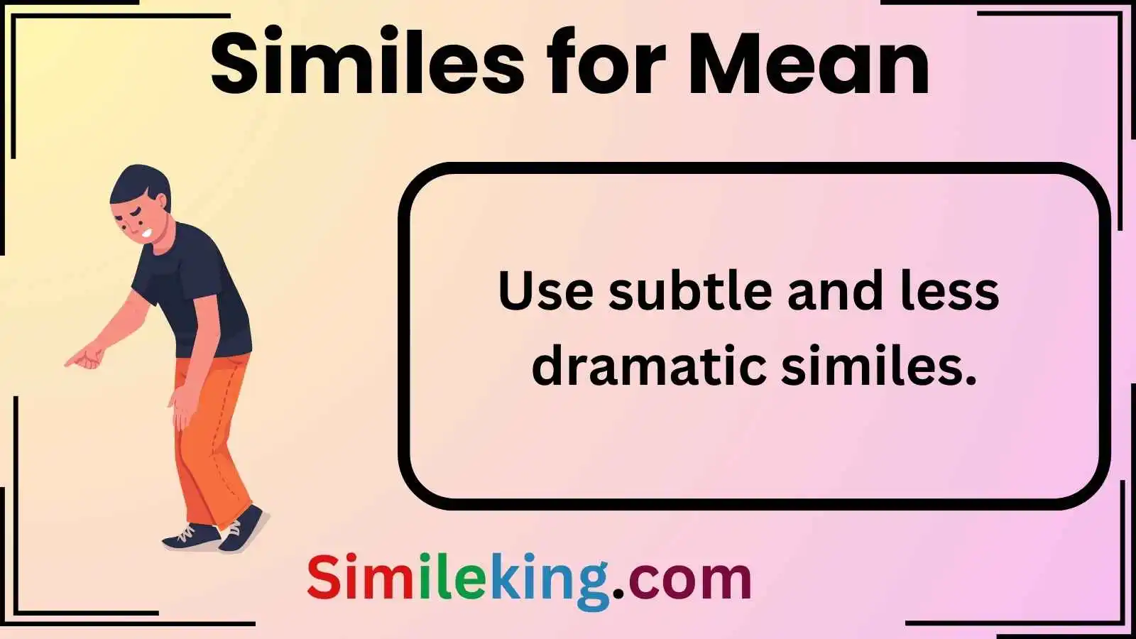 Similes for Mean