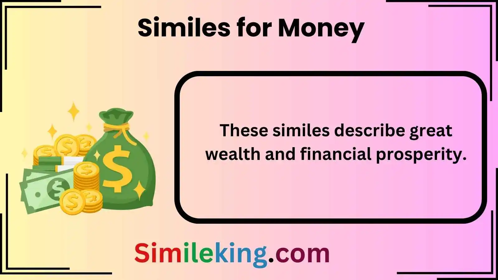 Similes for Money