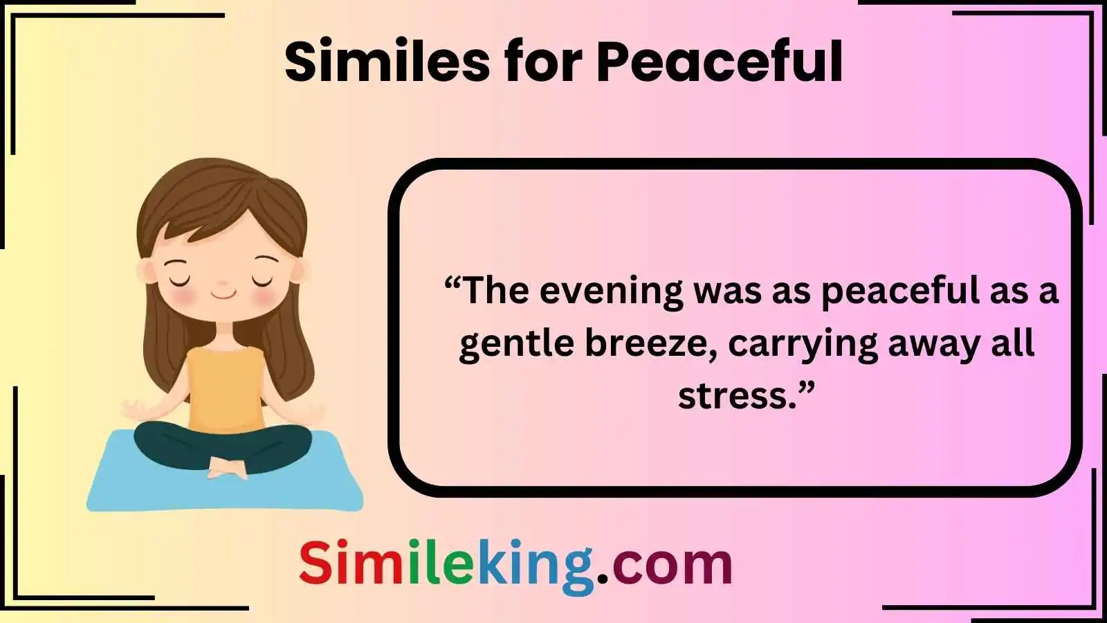 Similes for Peaceful