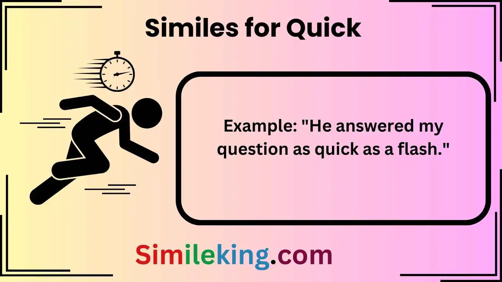 Similes for Quick