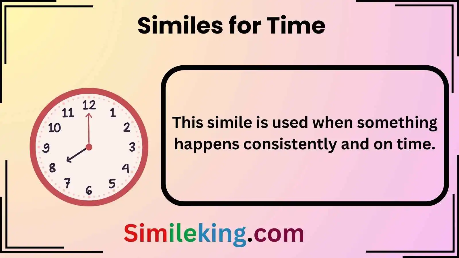 Similes for Time