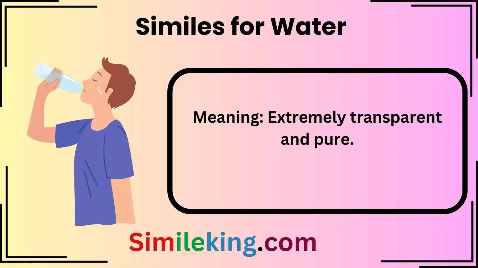 Similes for Water