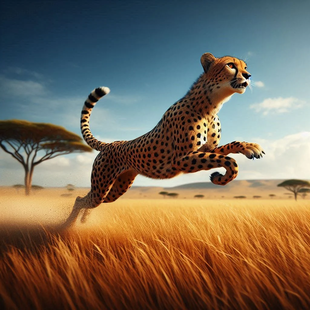 As fast as a cheetah
