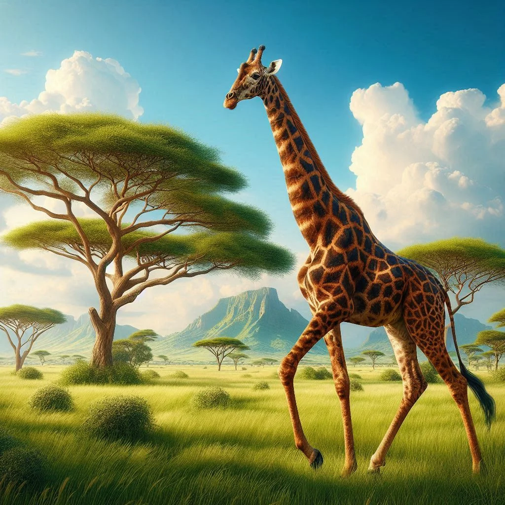 As tall as a giraffe