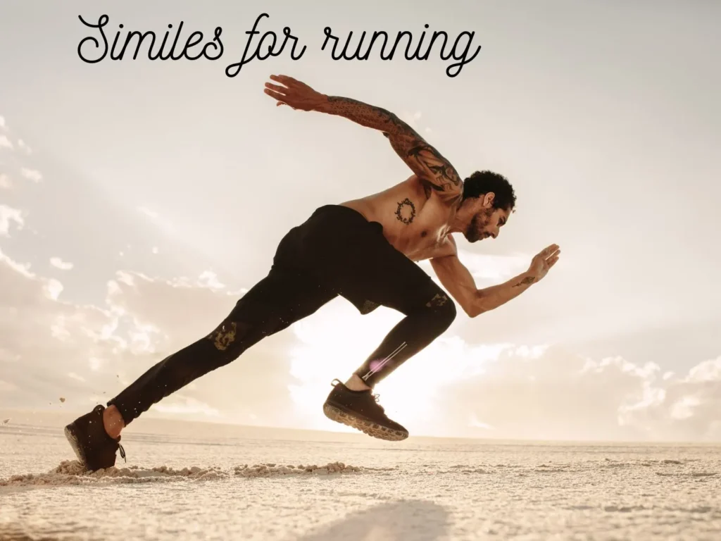 Similes for running