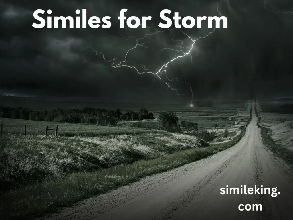 Similes for Storm