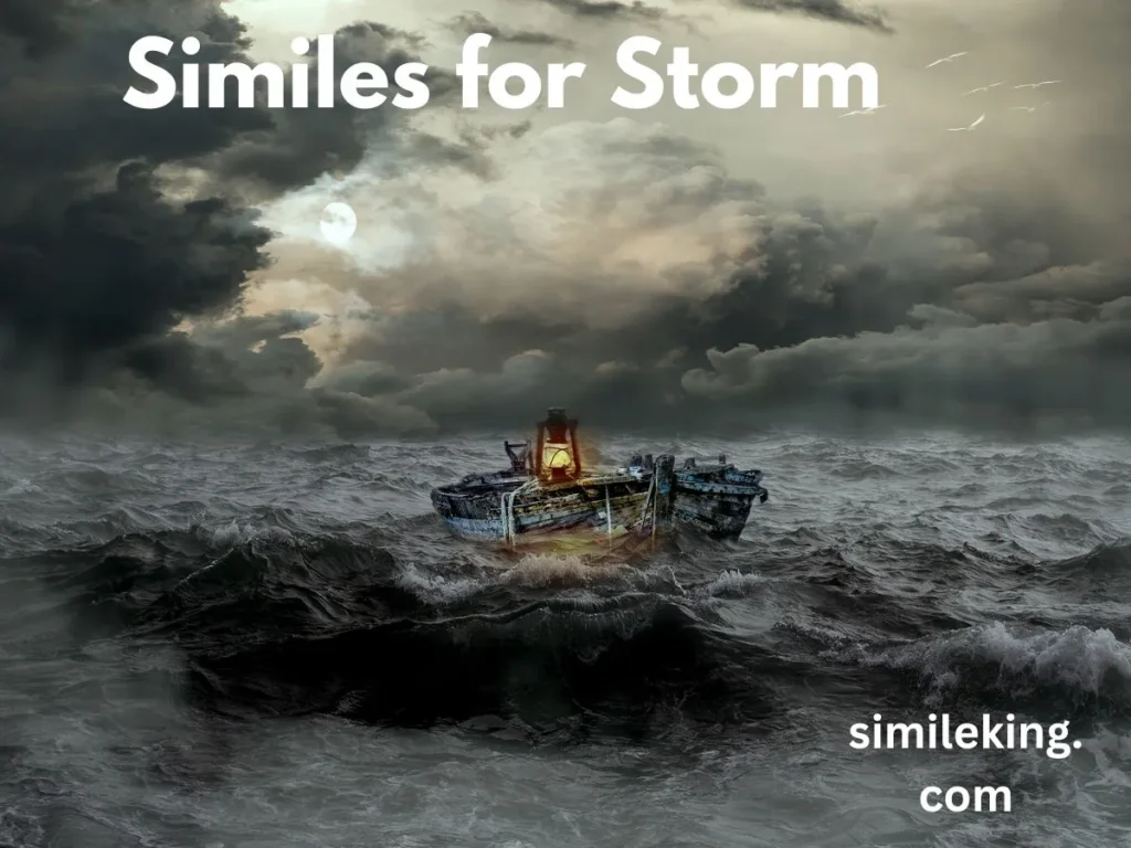 Similes for Storm