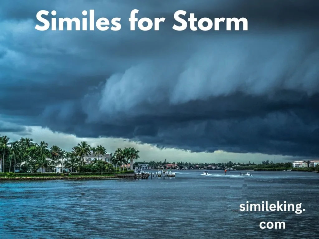 Similes for Storm