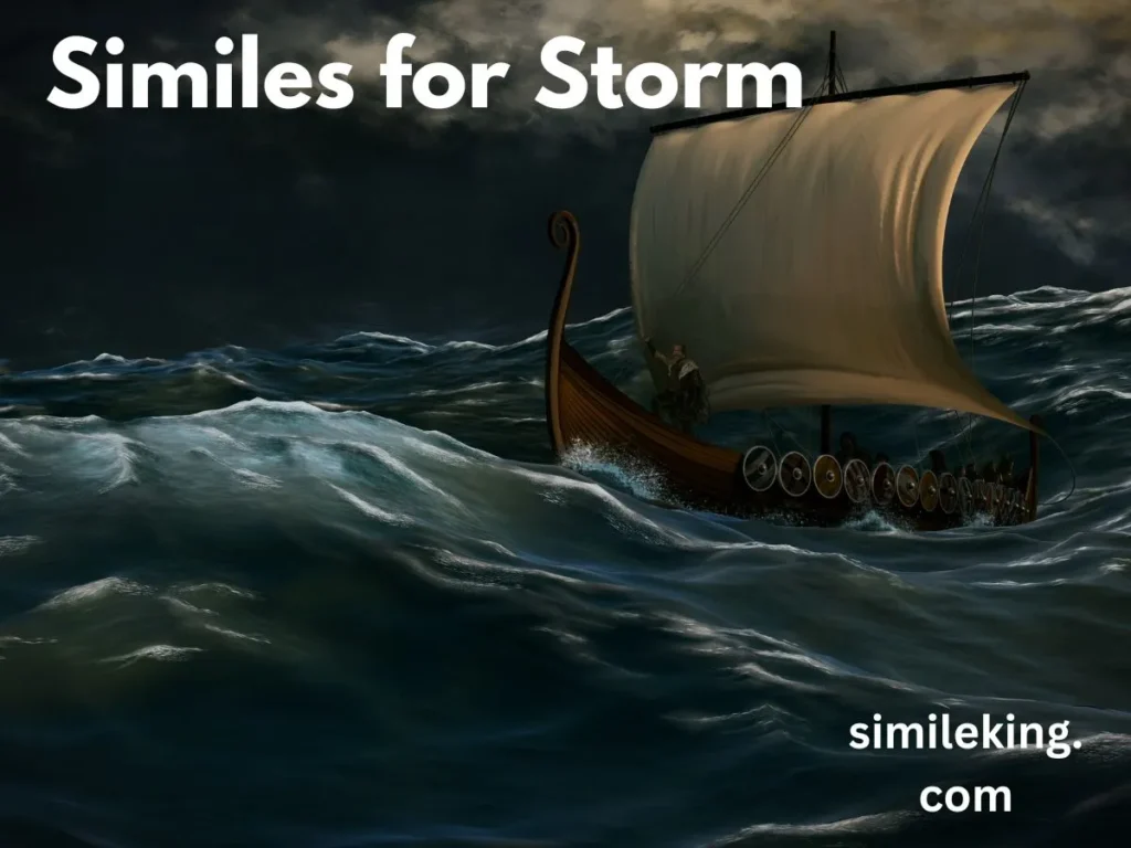 Similes for Storm
