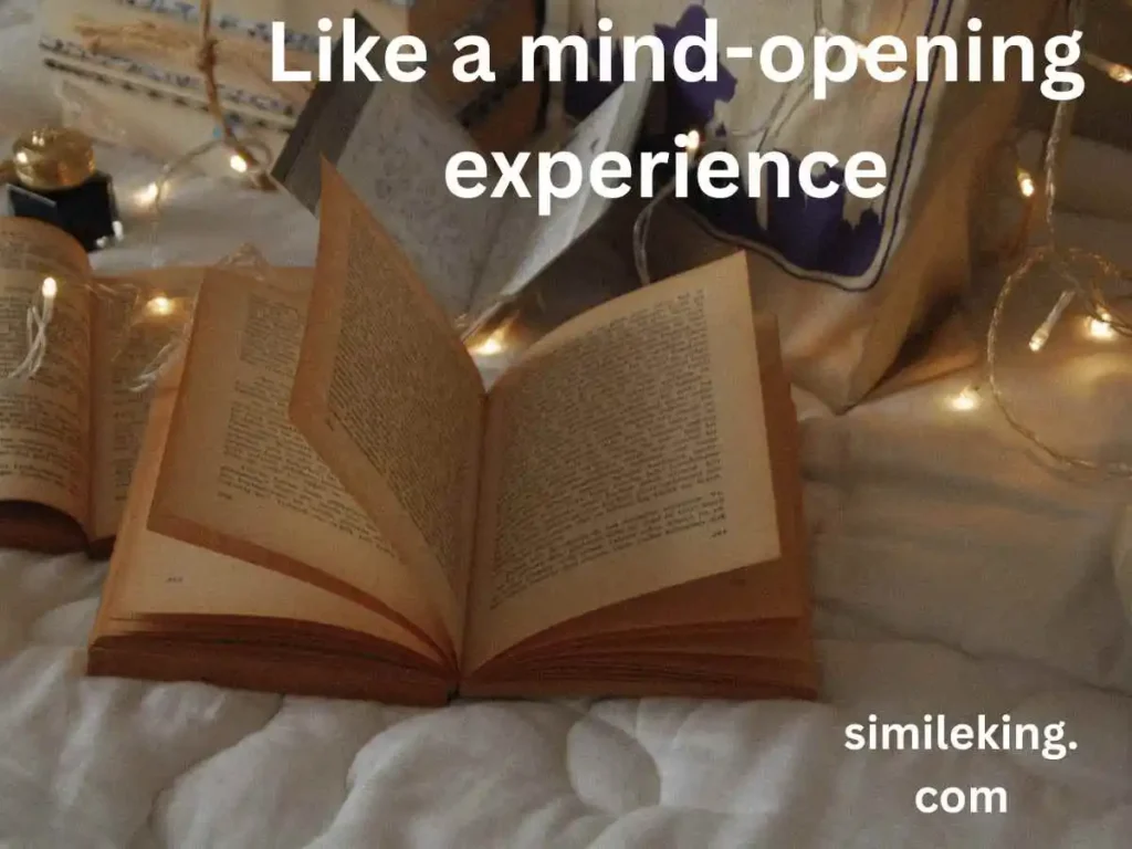 Like a mind-opening experience