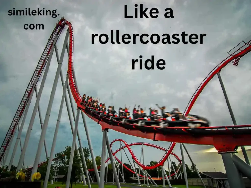 Like a rollercoaster ride