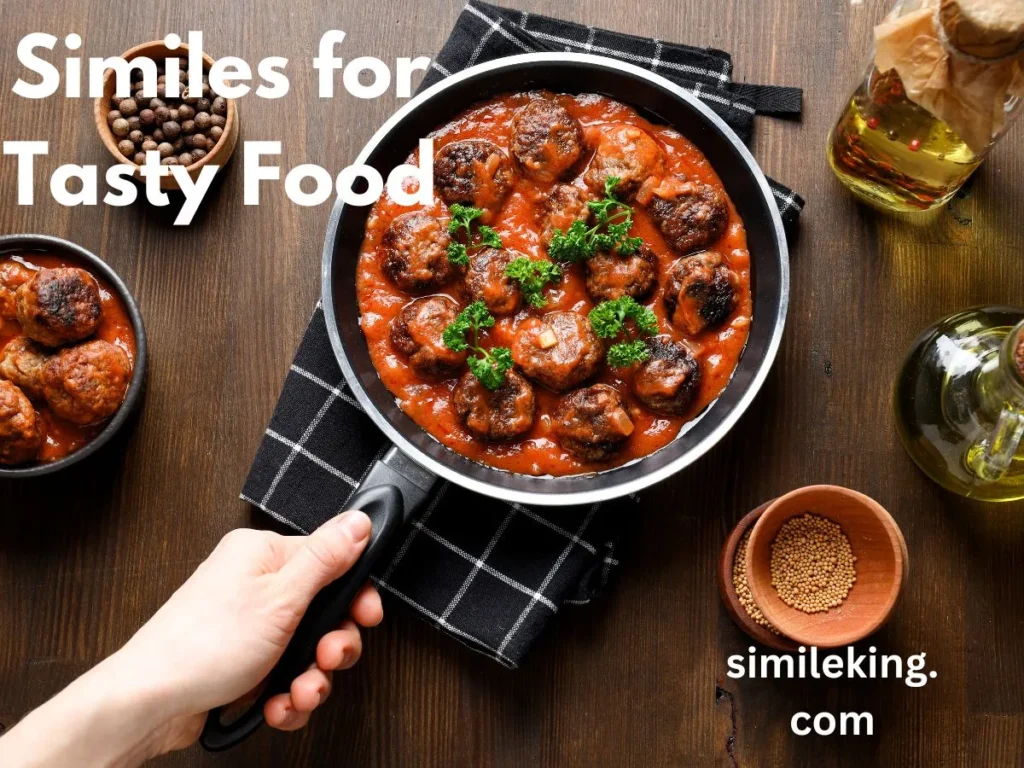 Similes for Tasty Food