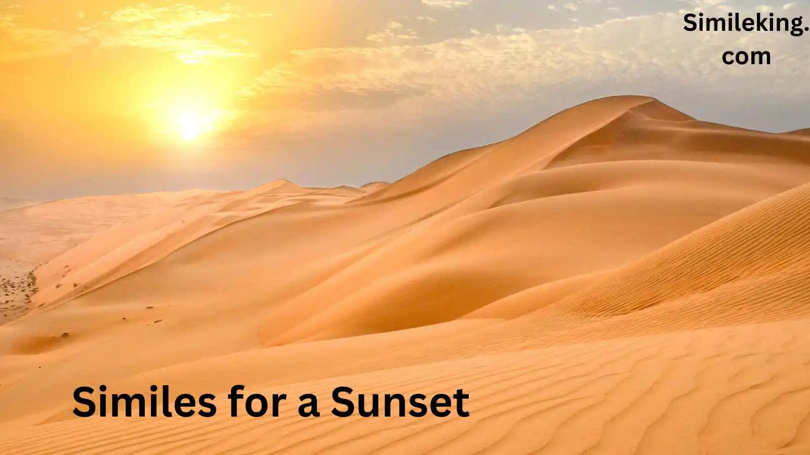 Read more about the article 20 Similes for a Sunset: A Poetic Exploration of Nature’s Beauty