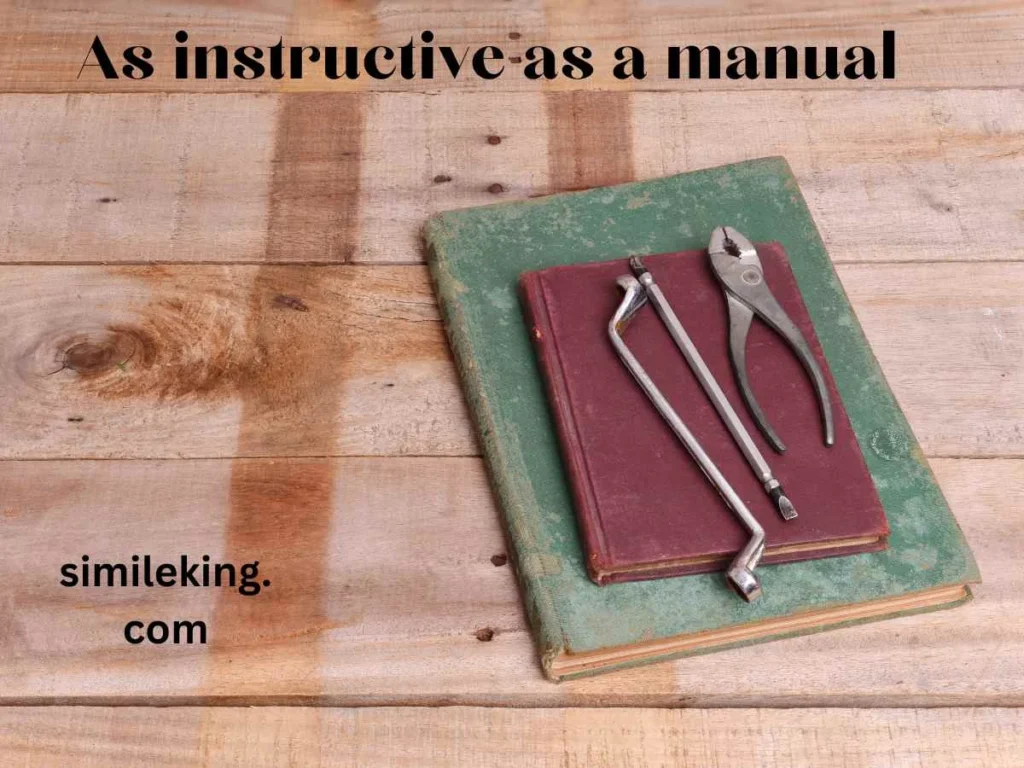 As instructive as a manual