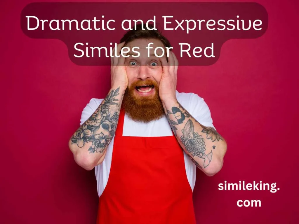 Dramatic and Expressive Similes for Red