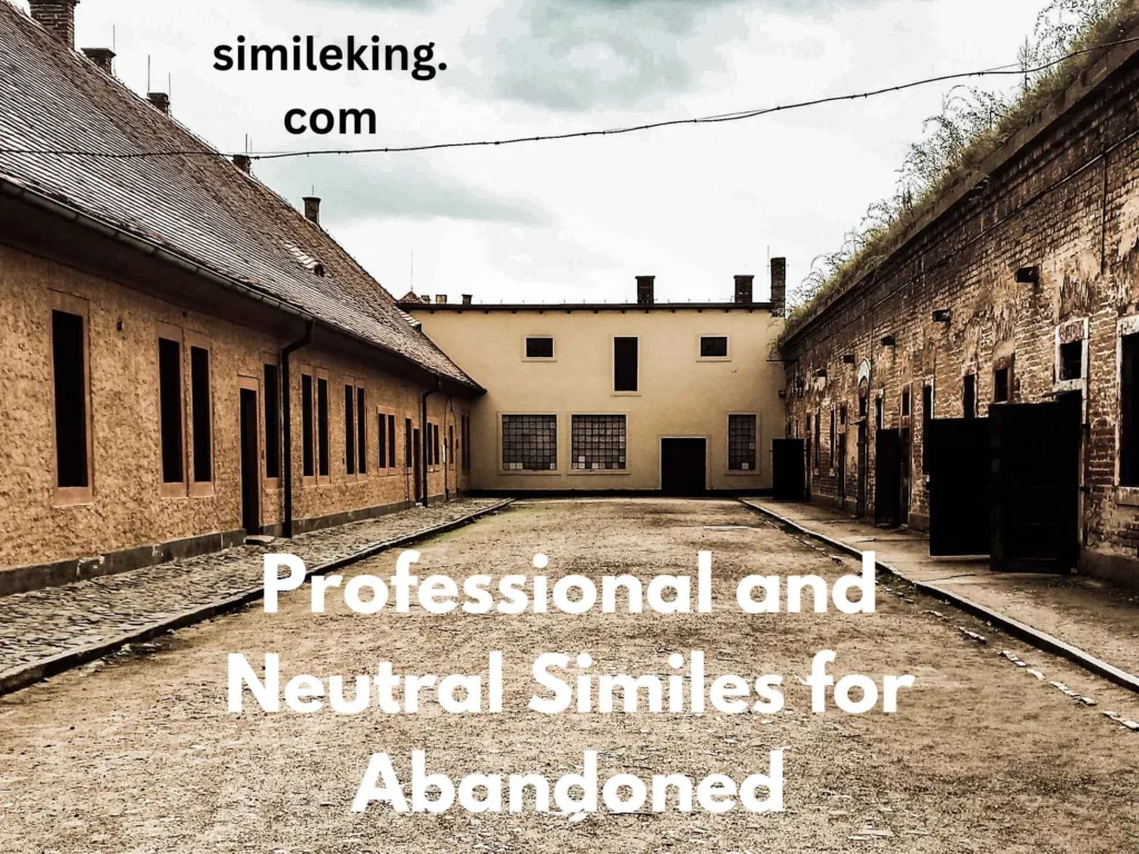 Professional and Neutral Similes for Abandoned