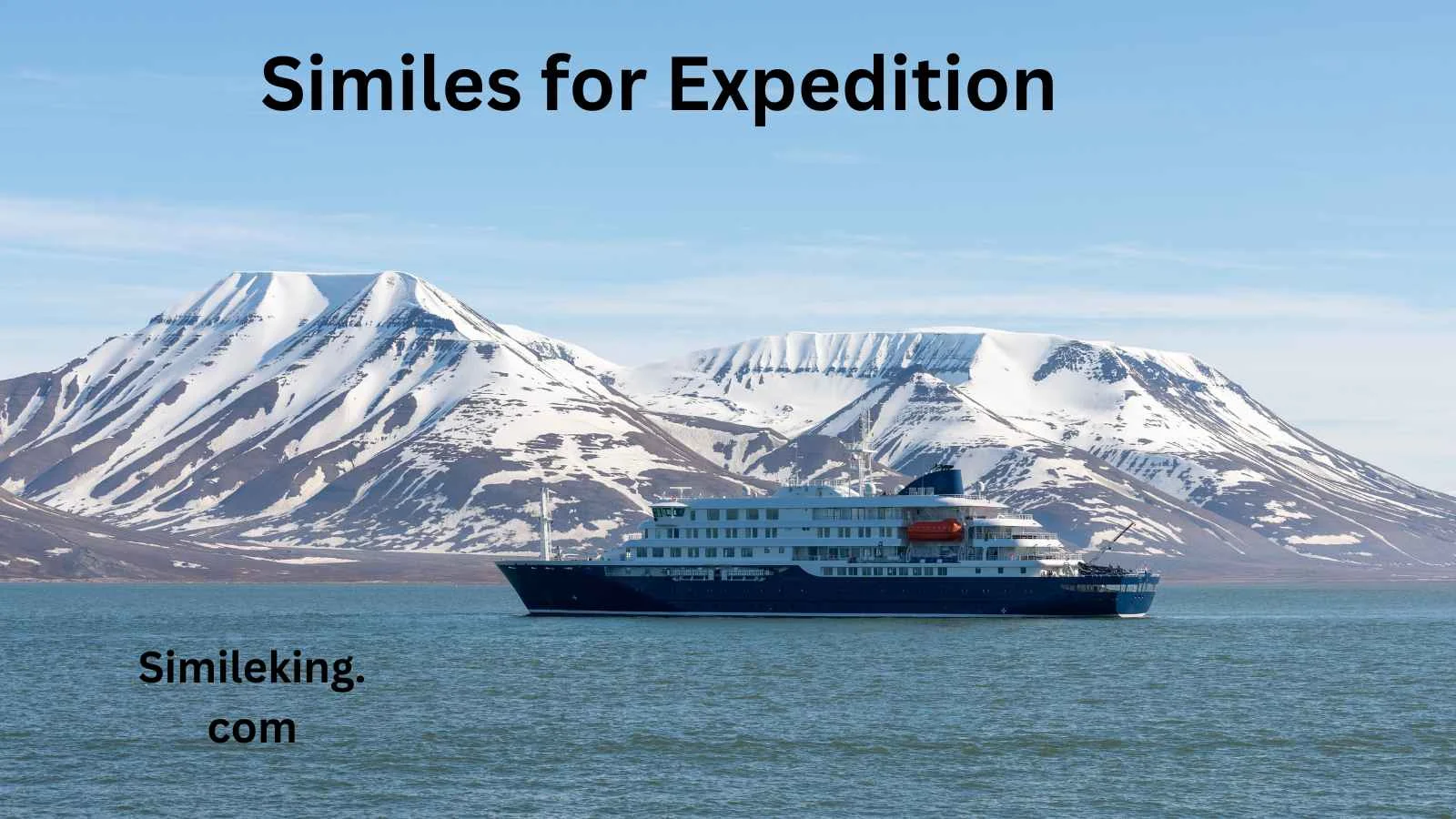 Similes for Expedition