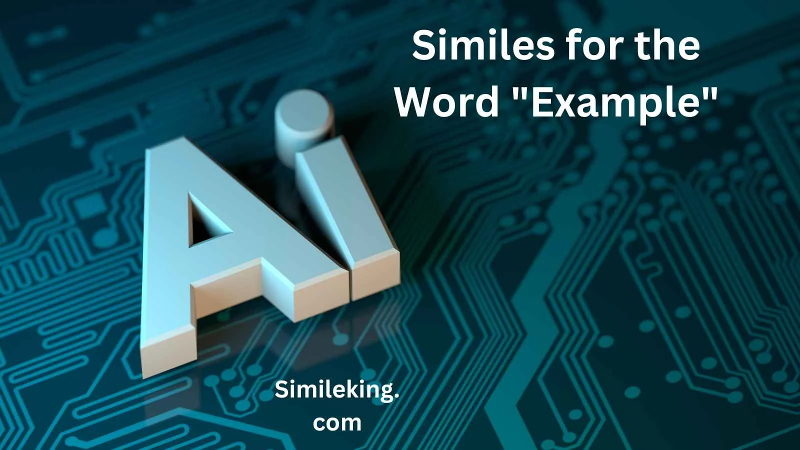 Similes for the Word "Example"
