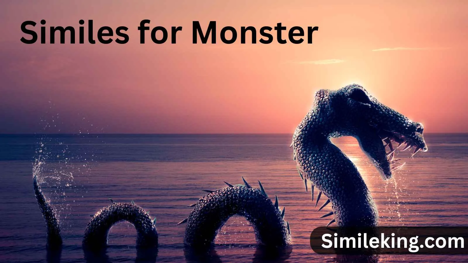 Similes for Monster
