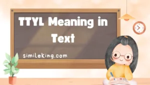 Read more about the article TTYL Meaning in Text: Definition, Usage, and Polite Alternatives (2025 Guide)<div class="last-updated" style="font-size:14px; font-weight:bold; color:#444; background:#f5f5f5; padding:10px; border-radius:5px; margin-top:10px; margin-bottom:20px;">
                 Last updated: August 21, 2025 at 4:59 am by Charles
            </div>