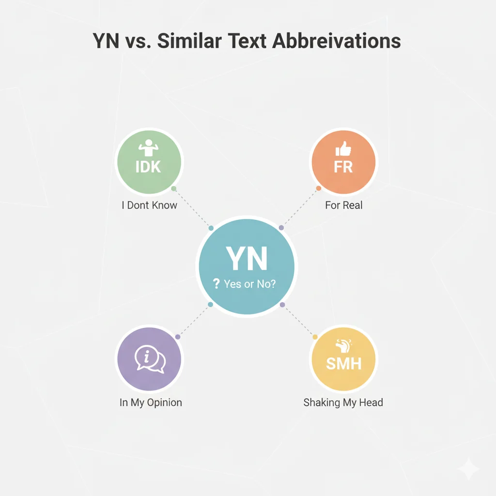 YN vs. Similar Text Abbreviations