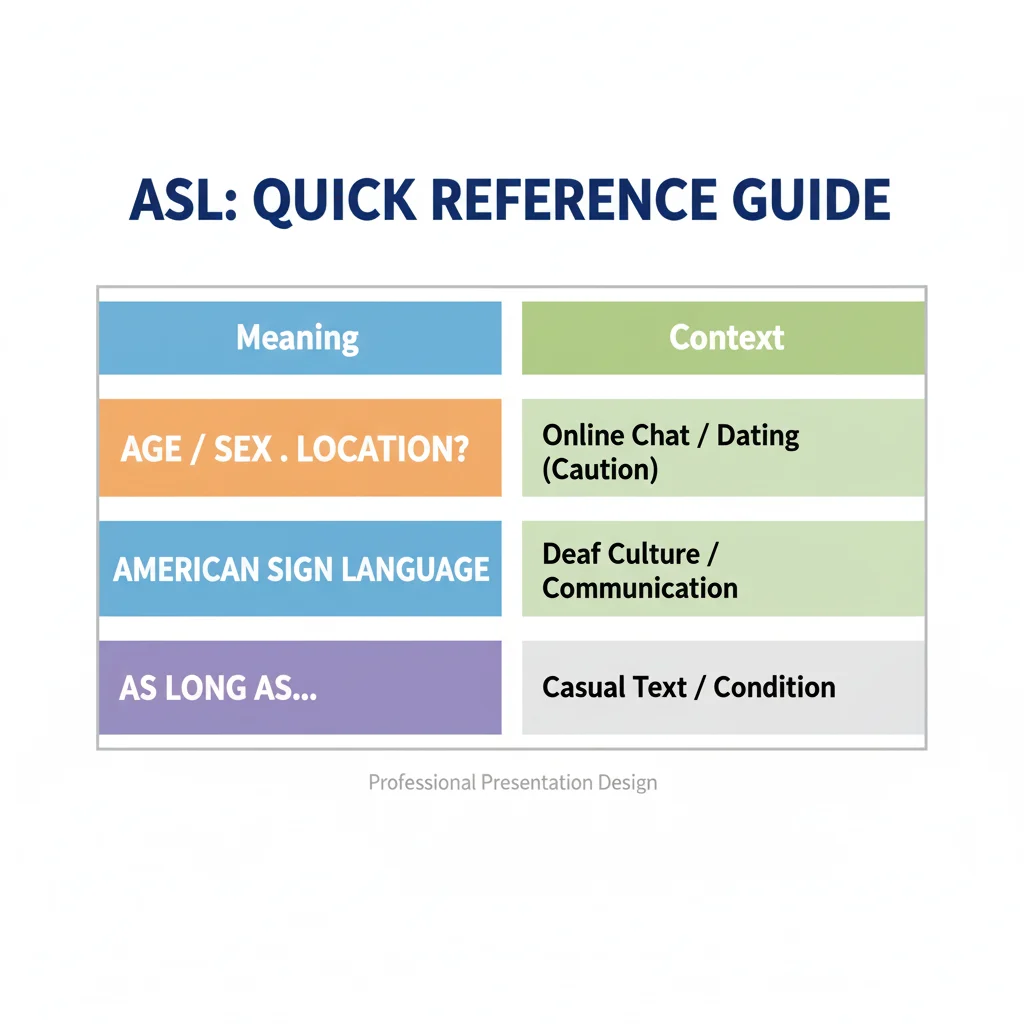 ASL Meaning in Text: Quick Reference Guide