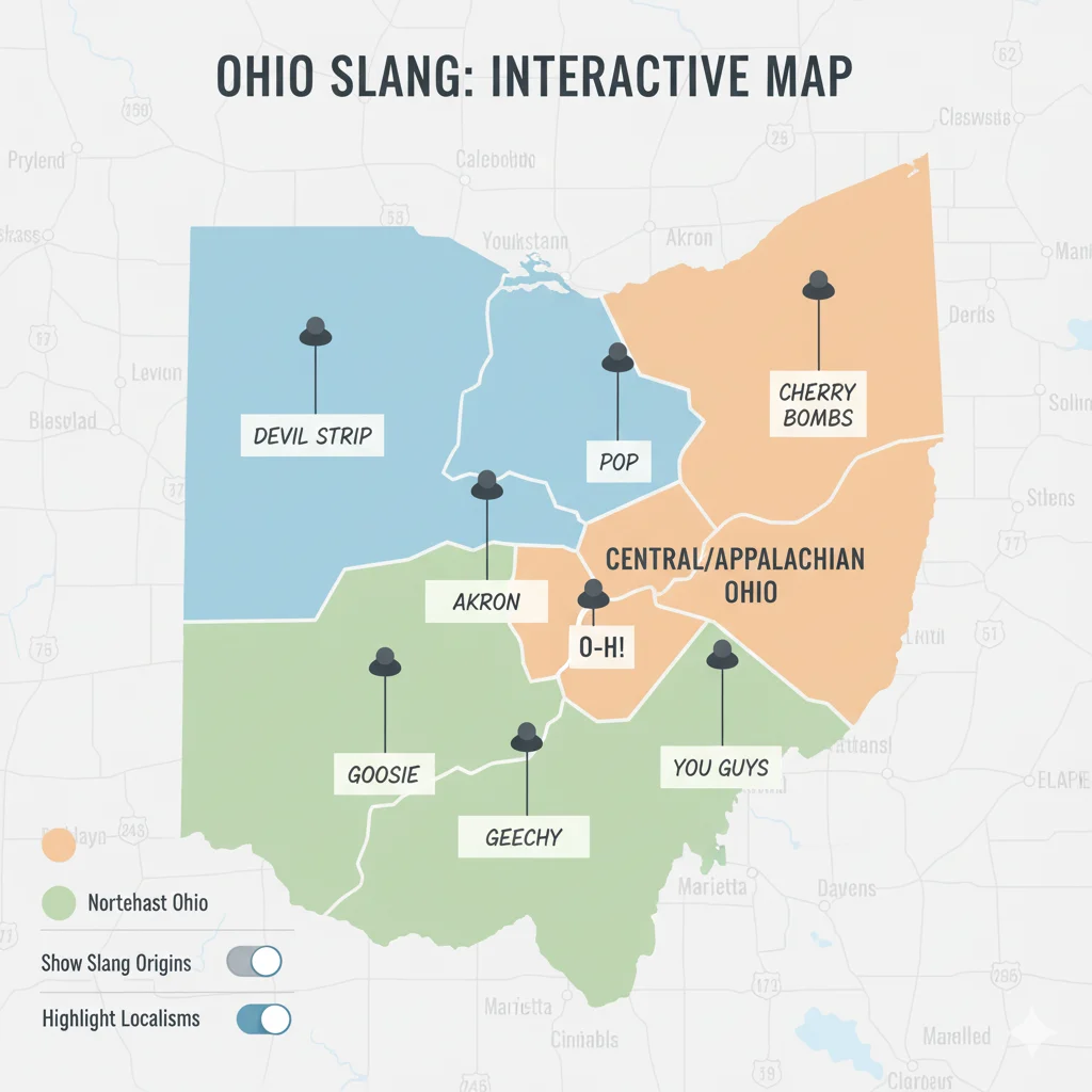 Interactive Ohio Slang Map