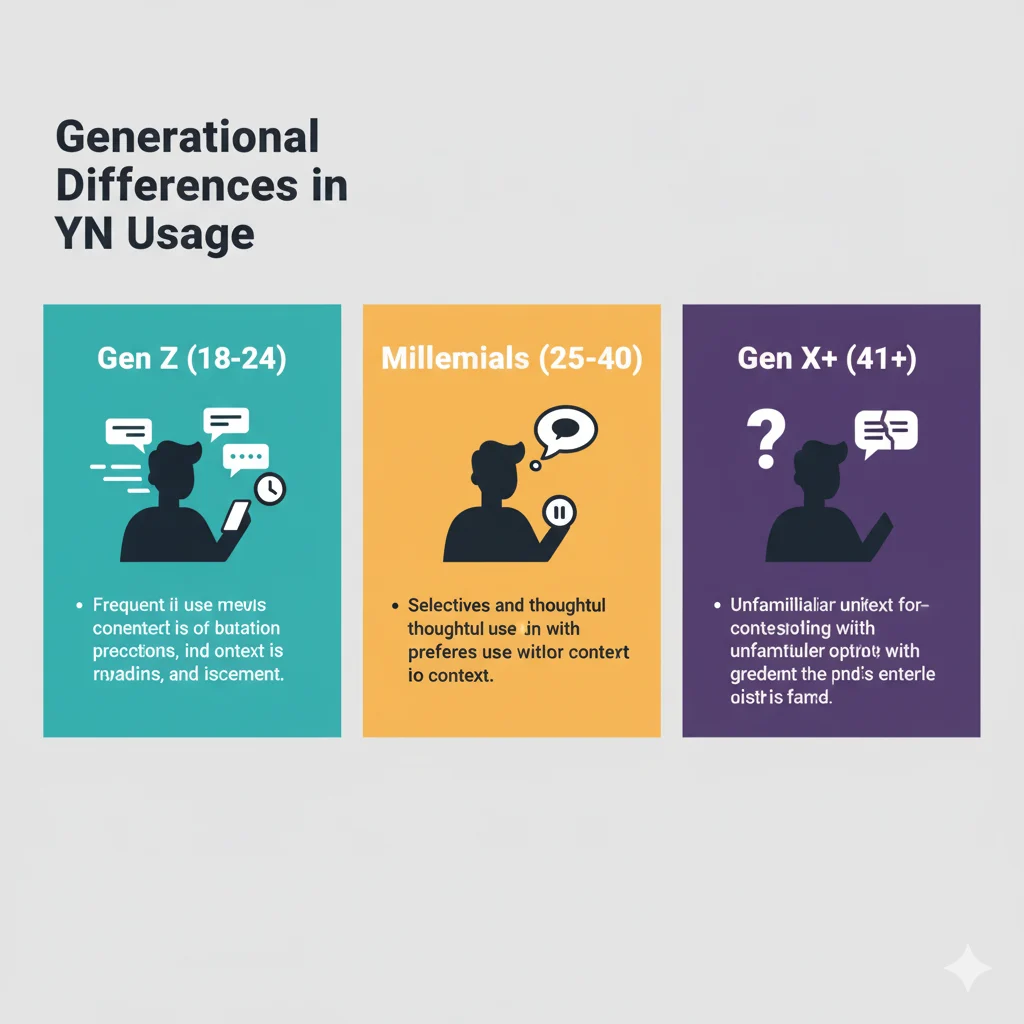Generational Differences in YN Usage