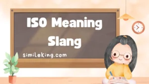 Read more about the article ISO Meaning Slang: Decoding Its 2025 Significance and Usage<div class="last-updated" style="font-size:14px; font-weight:bold; color:#444; background:#f5f5f5; padding:10px; border-radius:5px; margin-top:10px; margin-bottom:20px;">
                 Last updated: September 7, 2025 at 5:55 am by Charles
            </div>